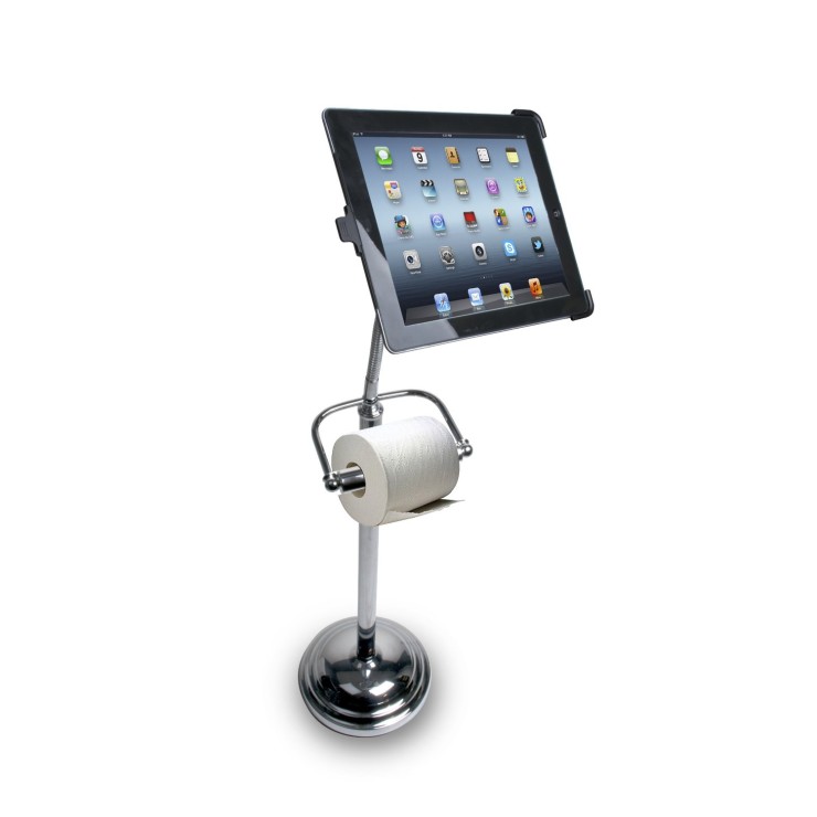 A Match Made In Heaven: Toilet Paper Holder With iPad Stand | OhGizmo!