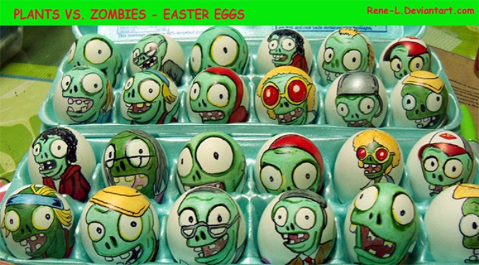 Easter Eggs Plants vs Zombies