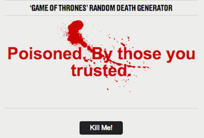 GOT Death Generator