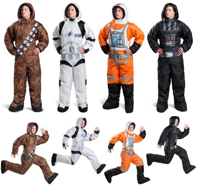 Wearable Sleeping Bags Come In Star Wars Fashions Ohgizmo Star Wars Wearable Sleeping Bags