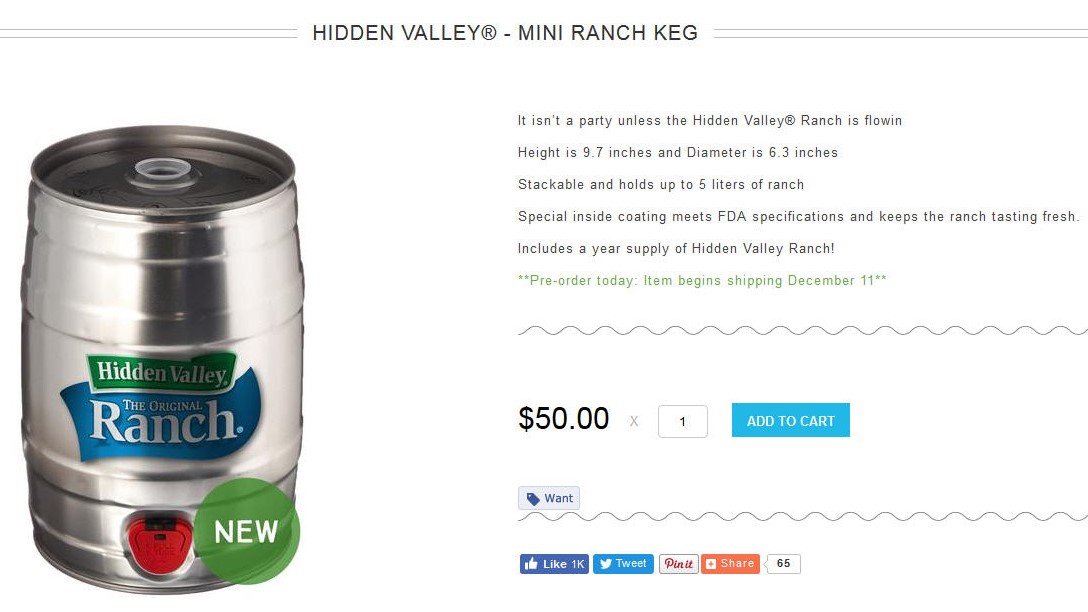 Hidden Valley Releasing A 5Liter Keg of Their Ranch OhGizmo! Part 15